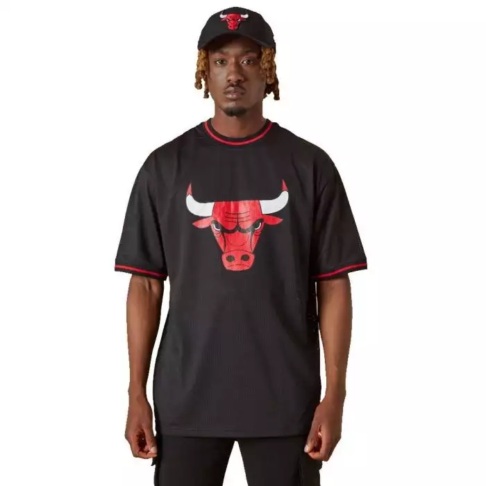 Camiseta New Era Nba Oversized Nba Tee Black Chicago Bulls 13083910