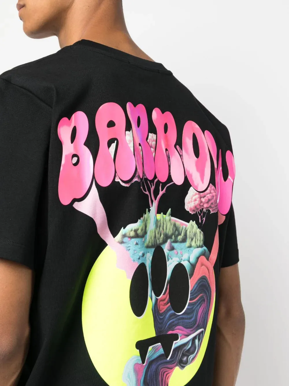 CAMISETA PRINT ESPALDA NEGRA