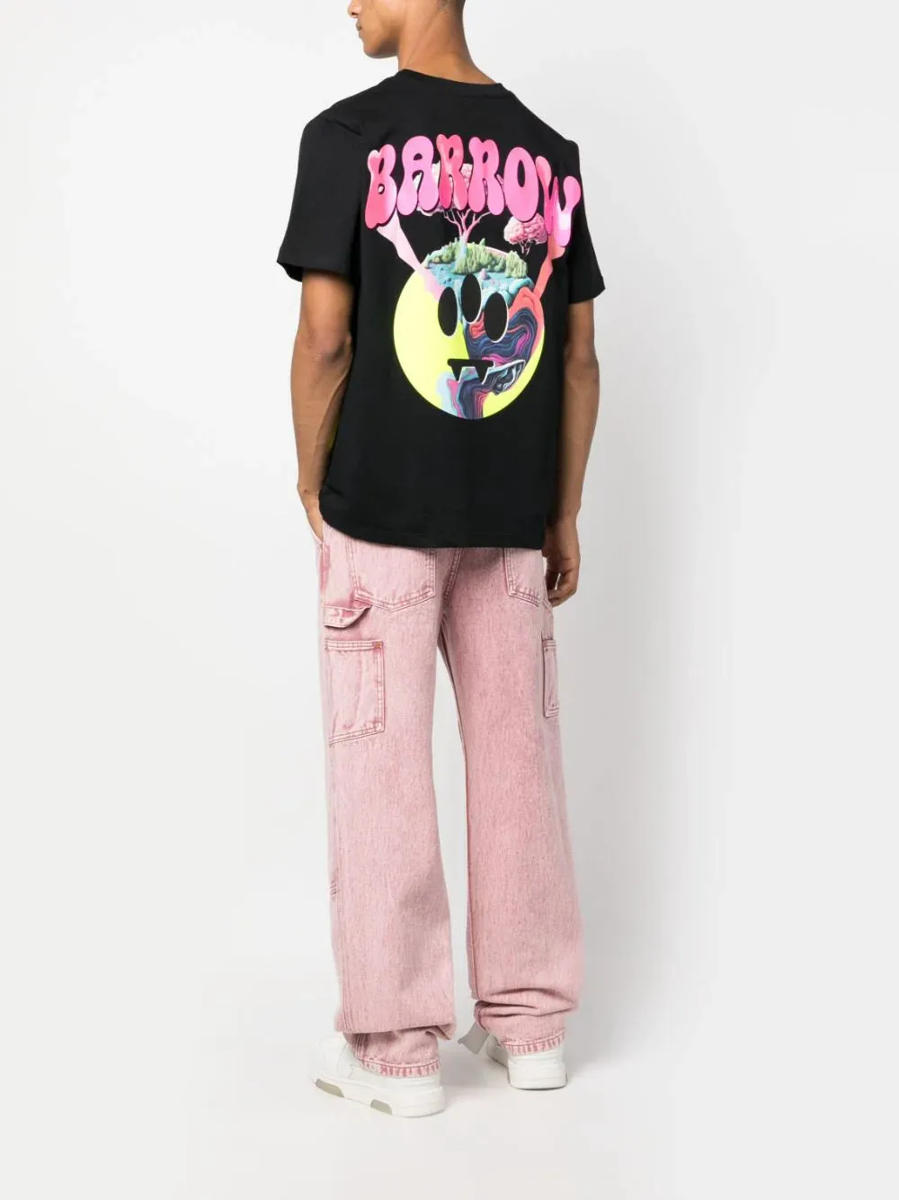CAMISETA PRINT ESPALDA NEGRA