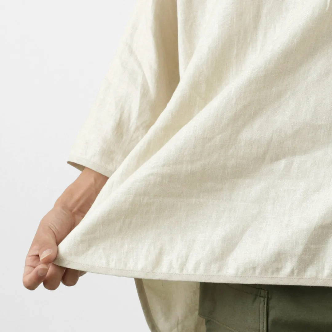 Camiseta Rococo / Linen Cloth Henley Neck