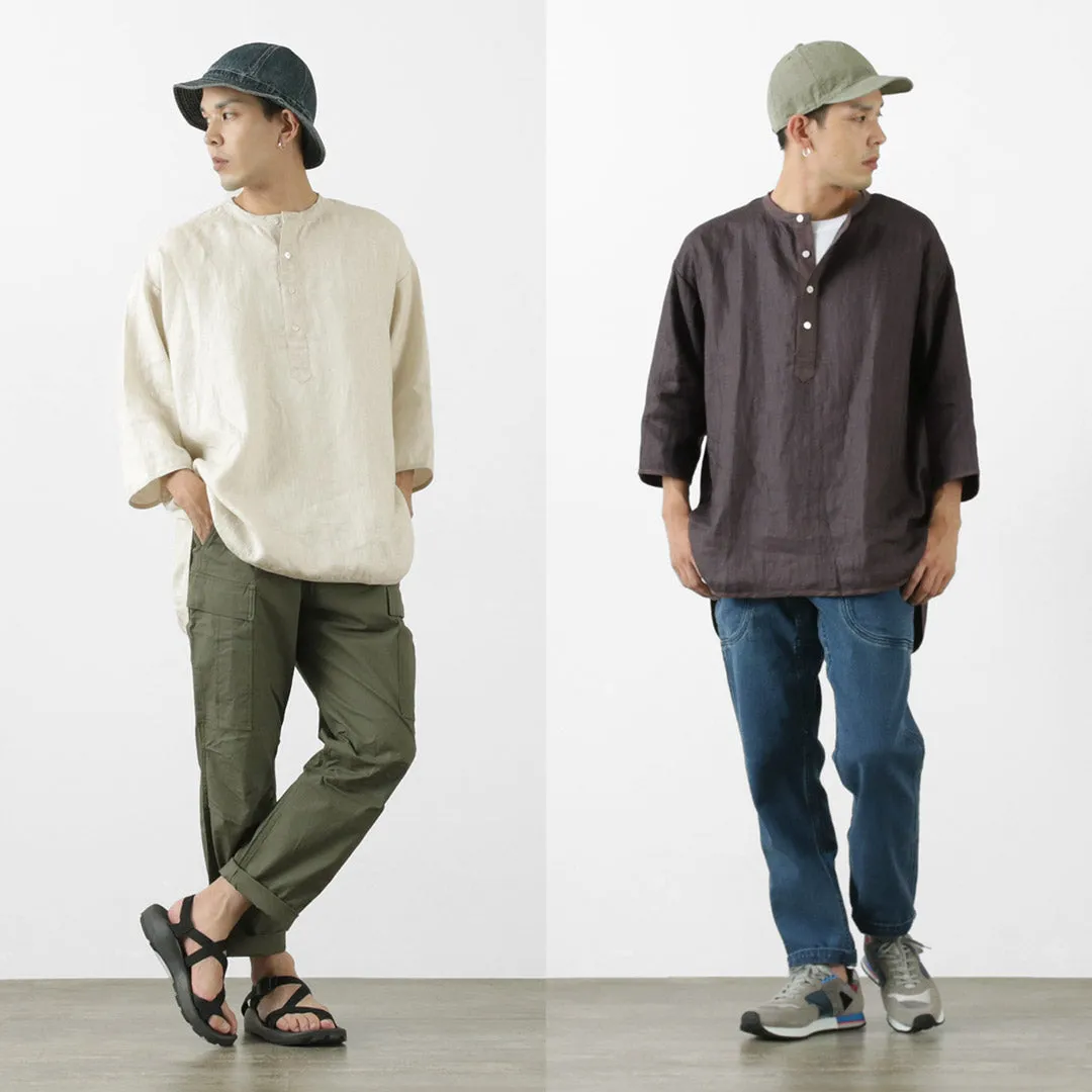 Camiseta Rococo / Linen Cloth Henley Neck