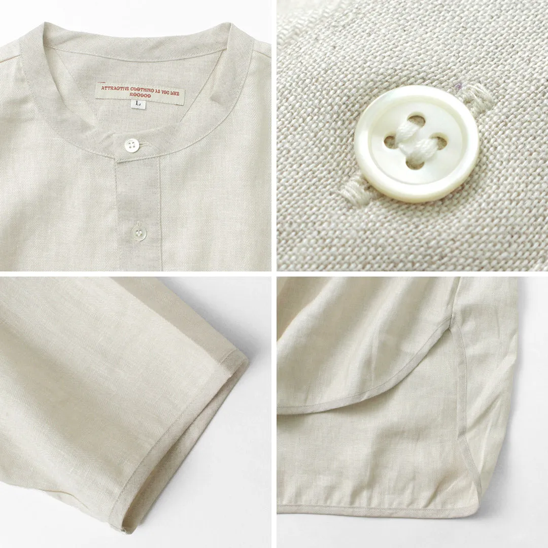 Camiseta Rococo / Linen Cloth Henley Neck