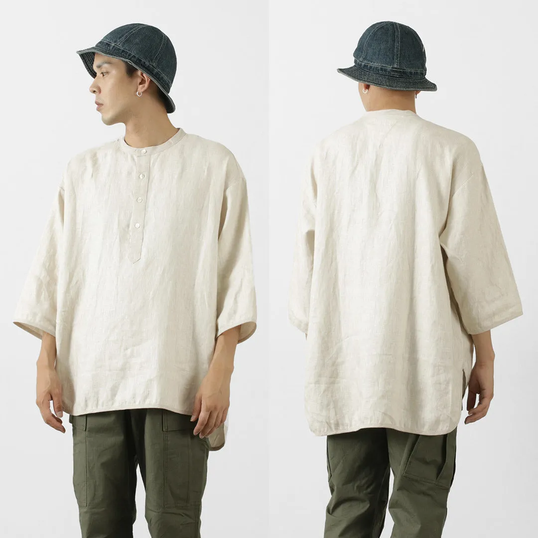 Camiseta Rococo / Linen Cloth Henley Neck