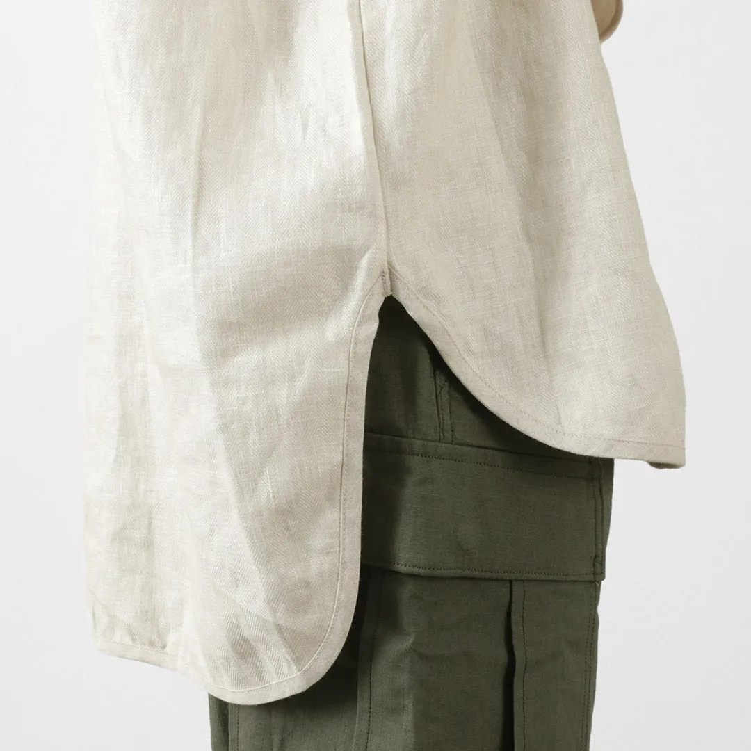 Camiseta Rococo / Linen Cloth Henley Neck