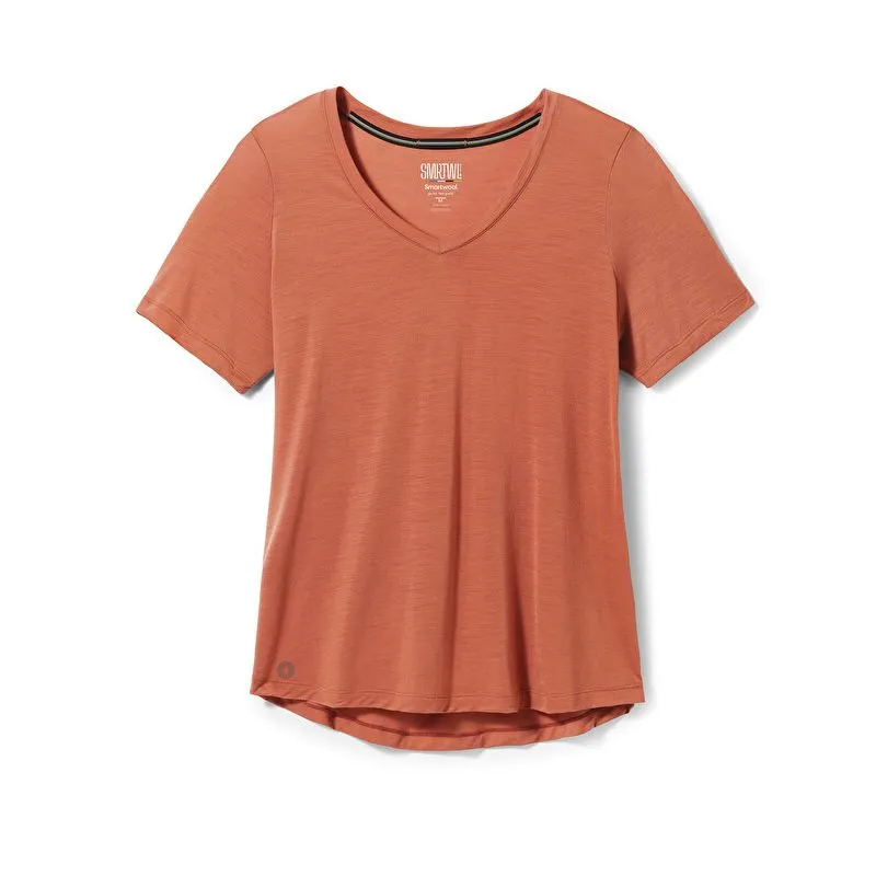 Camiseta Smartwool V Active Ultralite (cobre) mujer