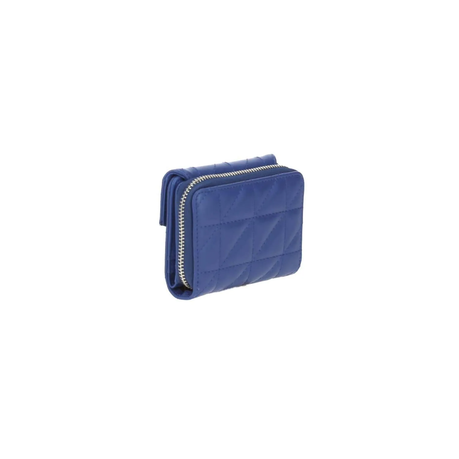 Cartera De Mujer Azul Gorett Loren Con Capitonado