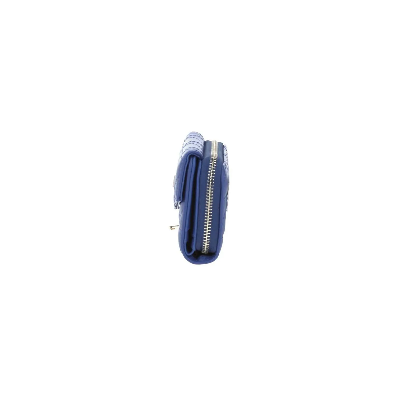 Cartera De Mujer Azul Gorett Loren Con Capitonado