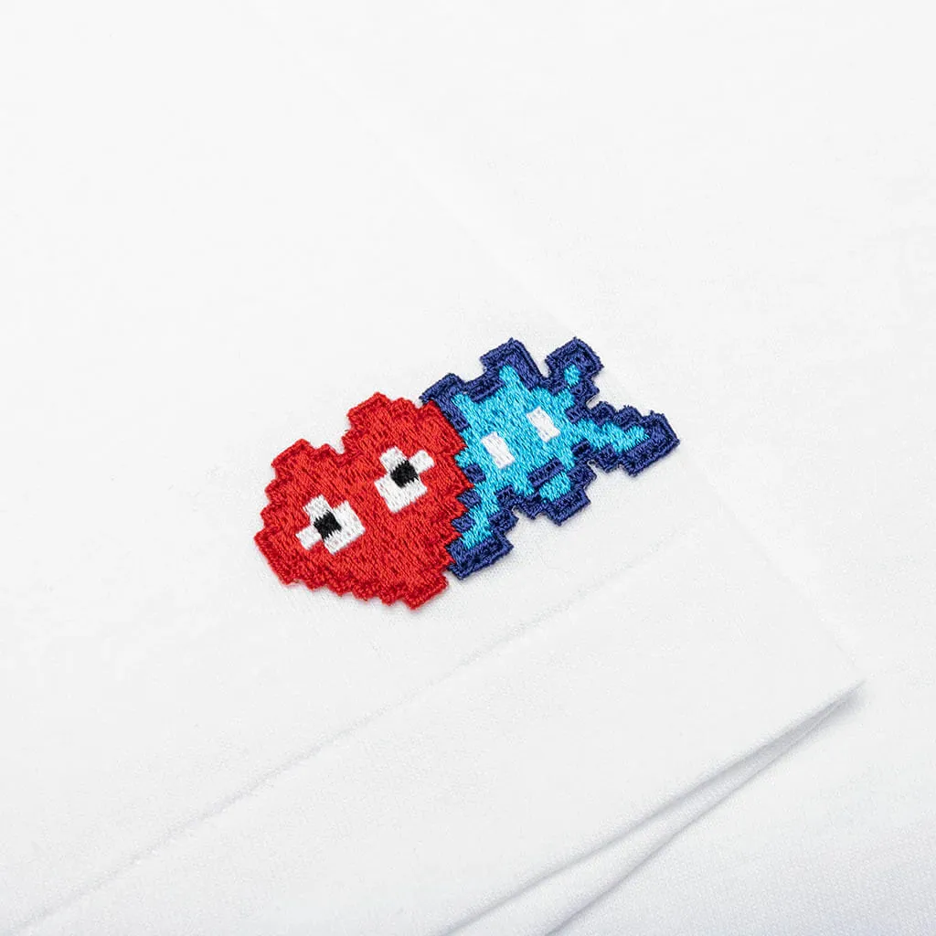 CDG PLAY DOUBLE HEART TSHIRT WHITE M