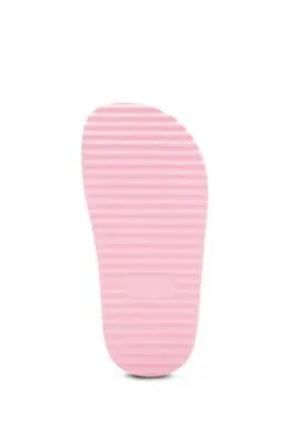 Chanclas de efecto brillante para niños con logo apilado