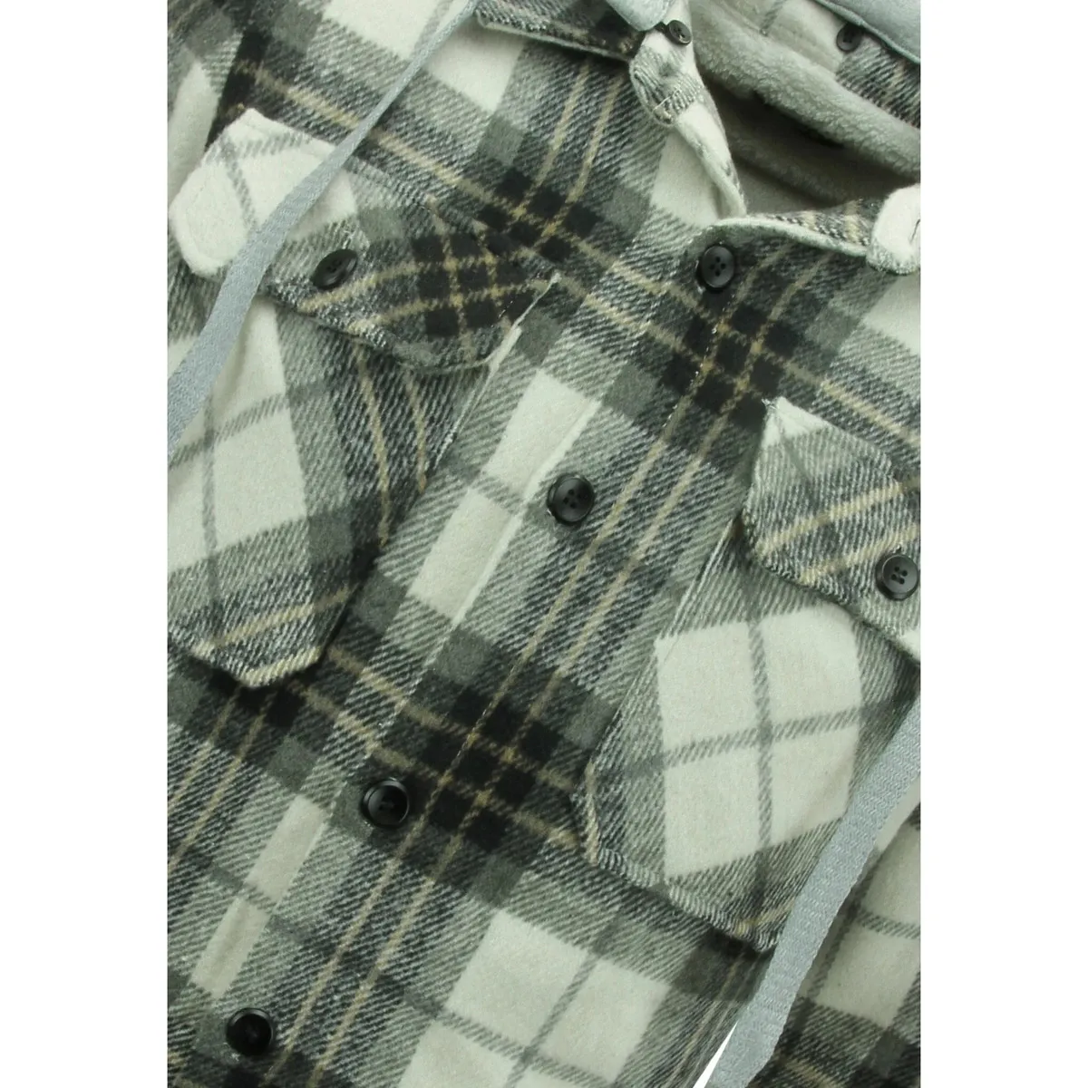 Chaqueta De Leñador Capucha De Lana