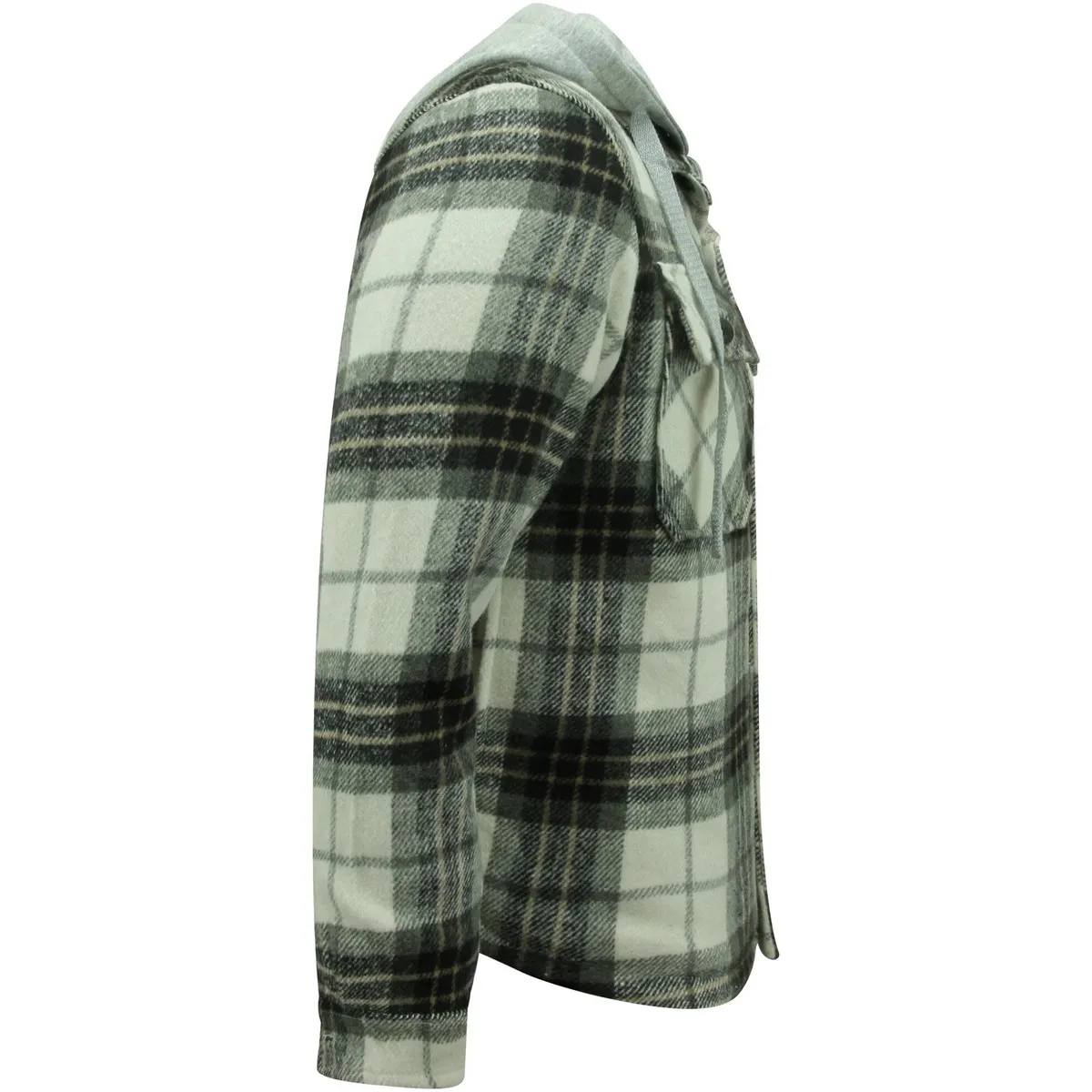 Chaqueta De Leñador Capucha De Lana