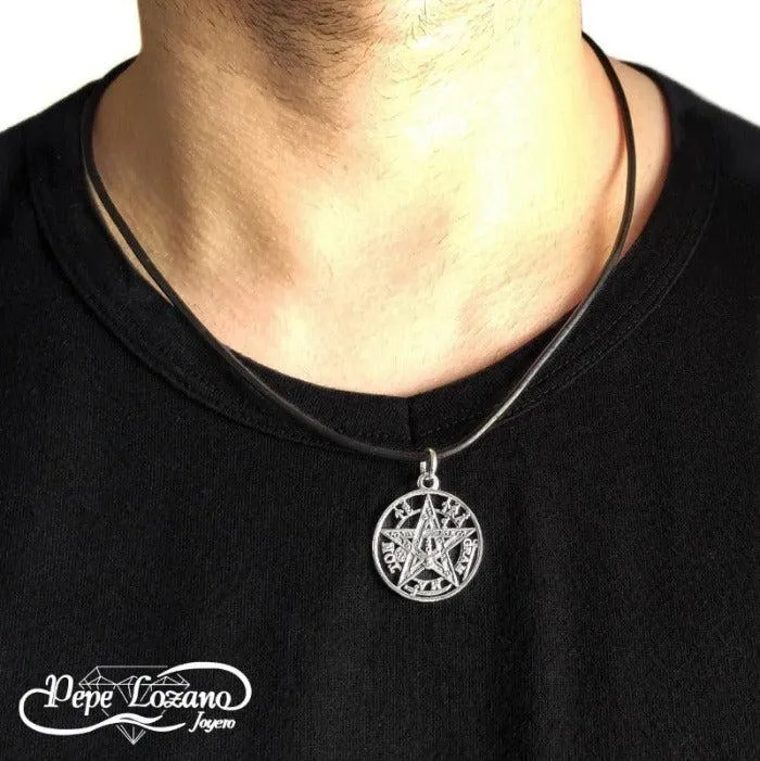 Colgante plata tetragramaton