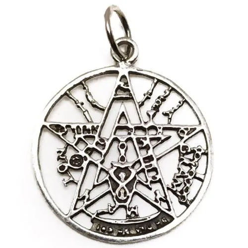 Colgante plata tetragramaton