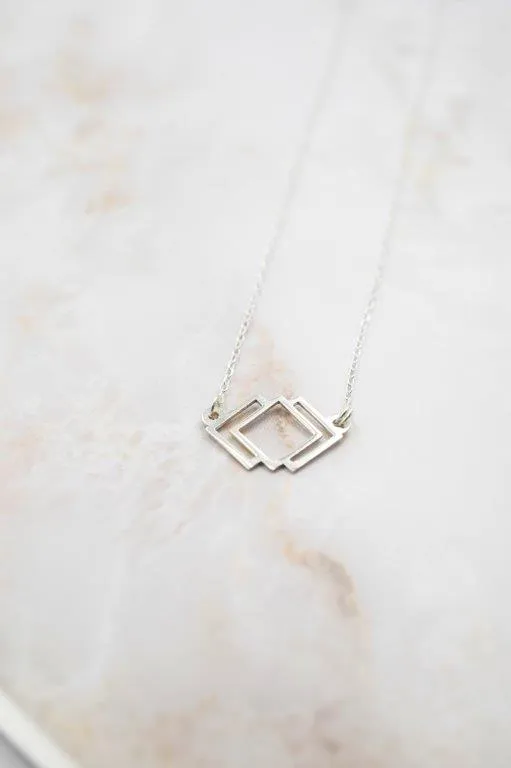 Collar mini Rhombus Plata