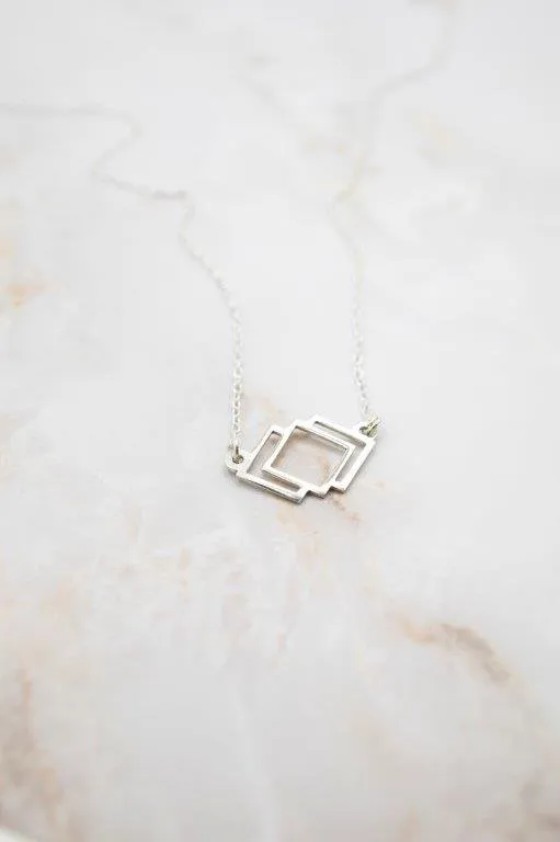 Collar mini Rhombus Plata