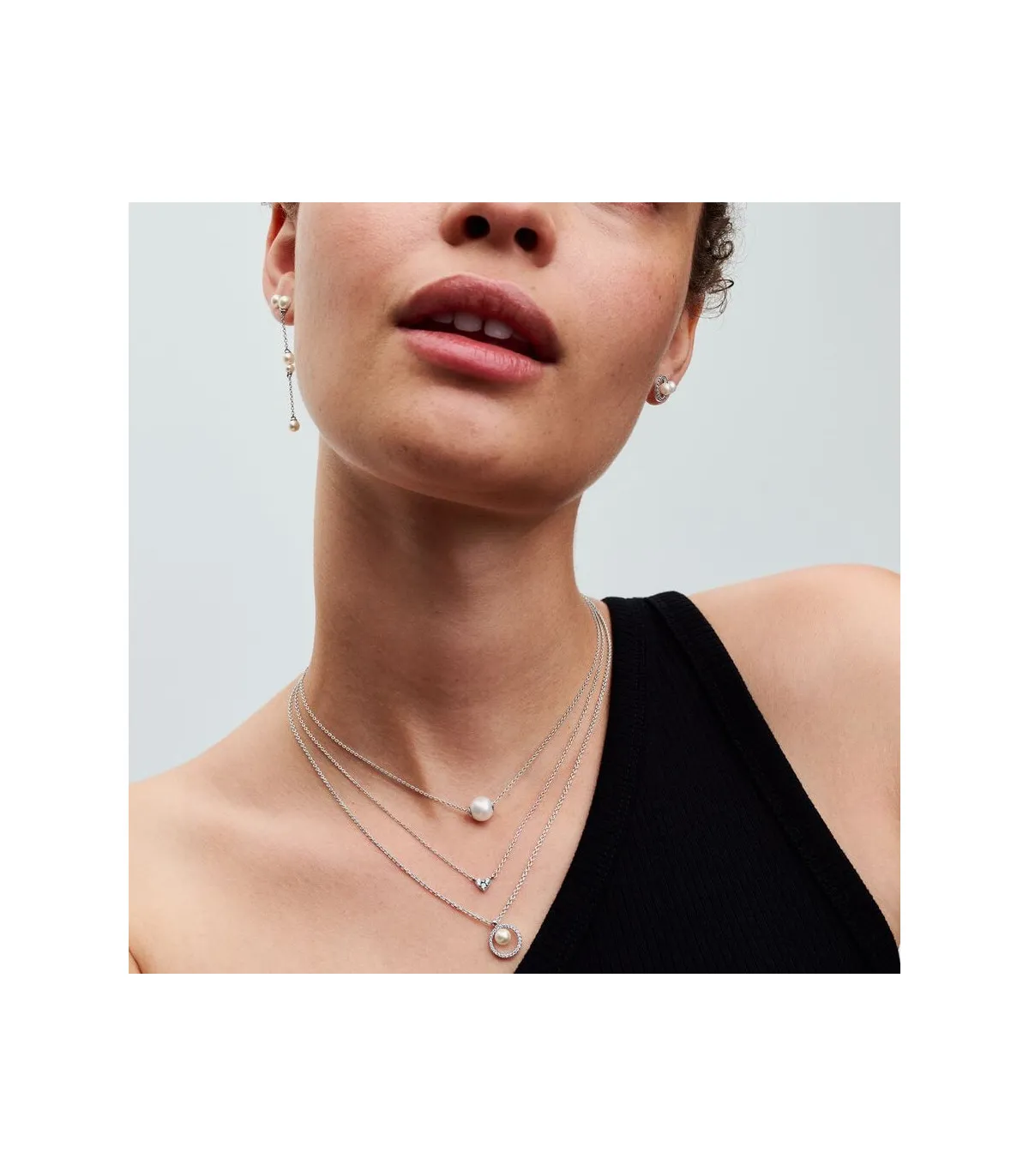 COLLAR PANDORA COLLIER CON PERLAS CULTIVADAS Y PAVé  393165C01