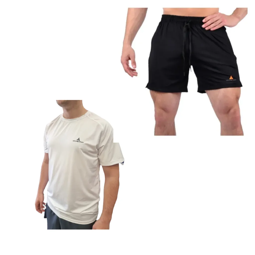 Conjunto Deportivo Bl! Remera Hombre +short Lycra Ng