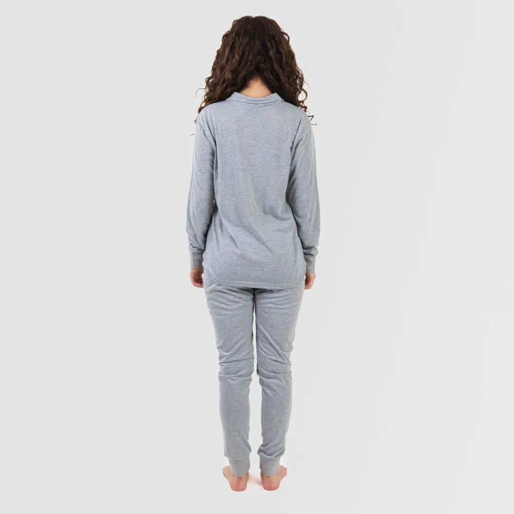 Conjunto deportivo chaqueta cremallera mujer gris