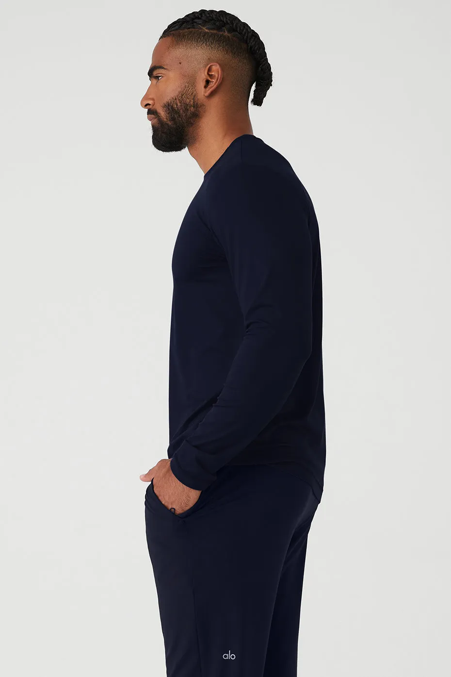 CONQUER REFORM CREWNECK LONG SLEEVE  NAVY