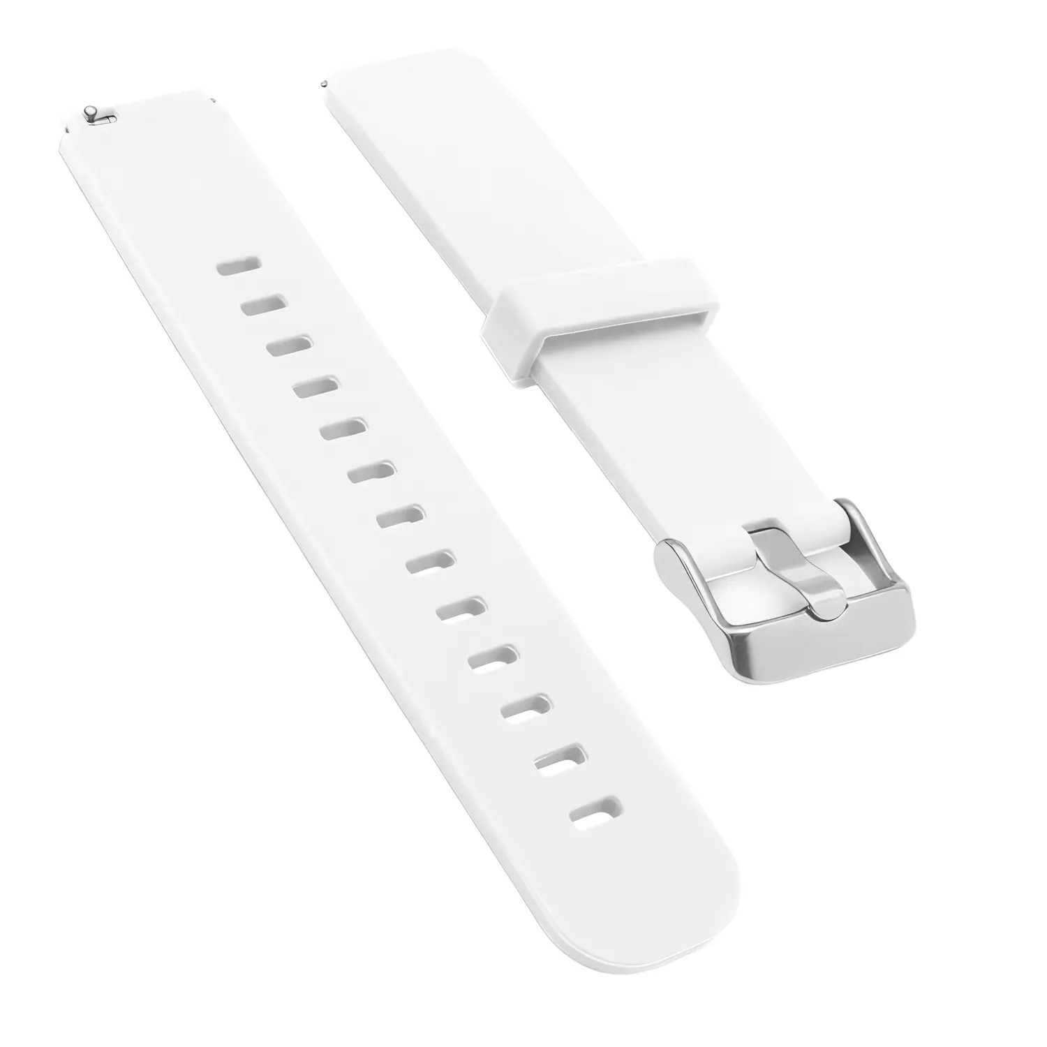 Correa Reloj Silicona Liberacion Rapida V2 20 Mm Blanco
