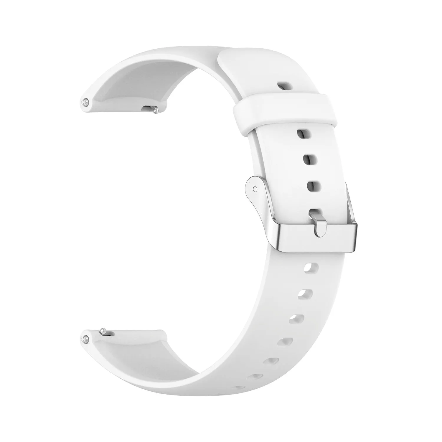Correa Reloj Silicona Liberacion Rapida V2 20 Mm Blanco