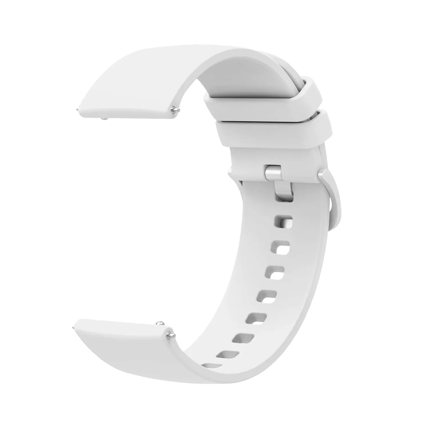 Correa Reloj Silicona Liberacion Rapida V2 20 Mm Blanco