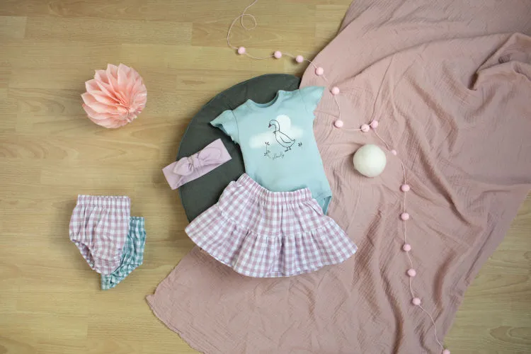 Cubrepañal rosa niña colección Sweet Cherry