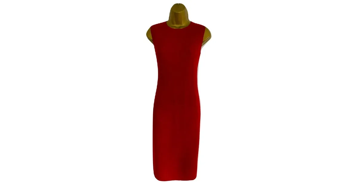 Céline Vestidos Roja 