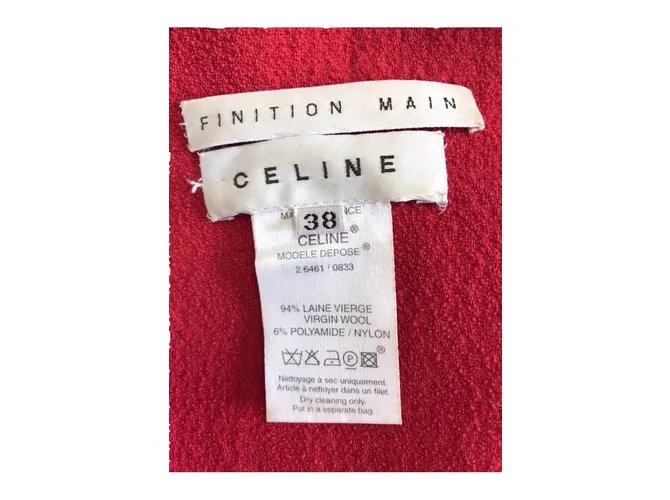 Céline Vestidos Roja 