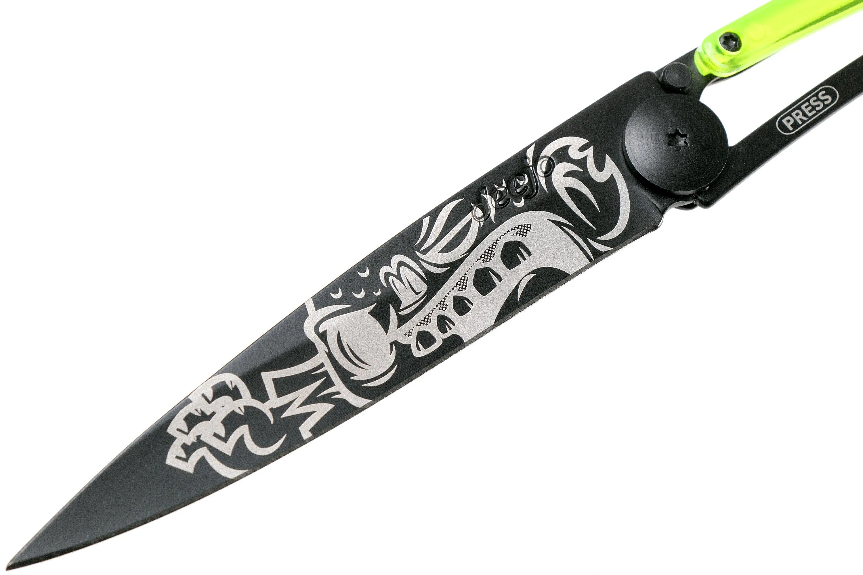 Deejo Tattoo Black Colors 37g, yellow, Zombie 1GB111 navaja