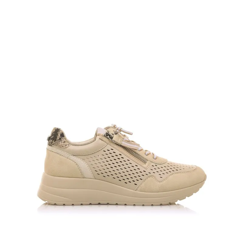 DEPORTIVAS CASUAL DE MUJER MTNG LANAS BEIGE 56226