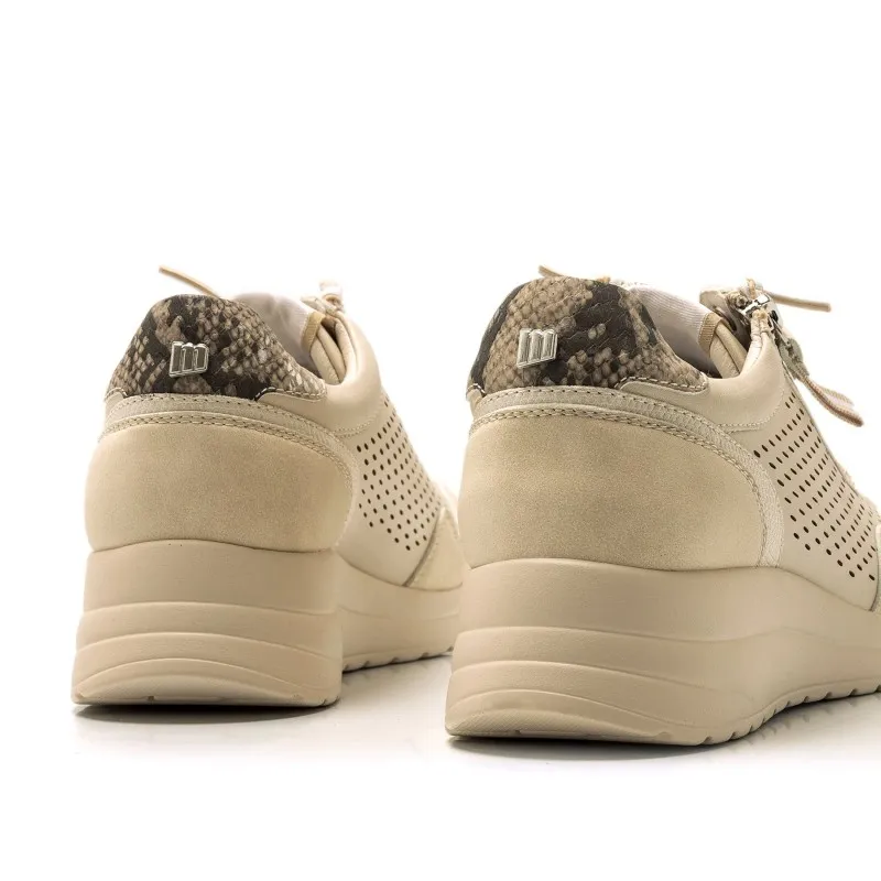 DEPORTIVAS CASUAL DE MUJER MTNG LANAS BEIGE 56226