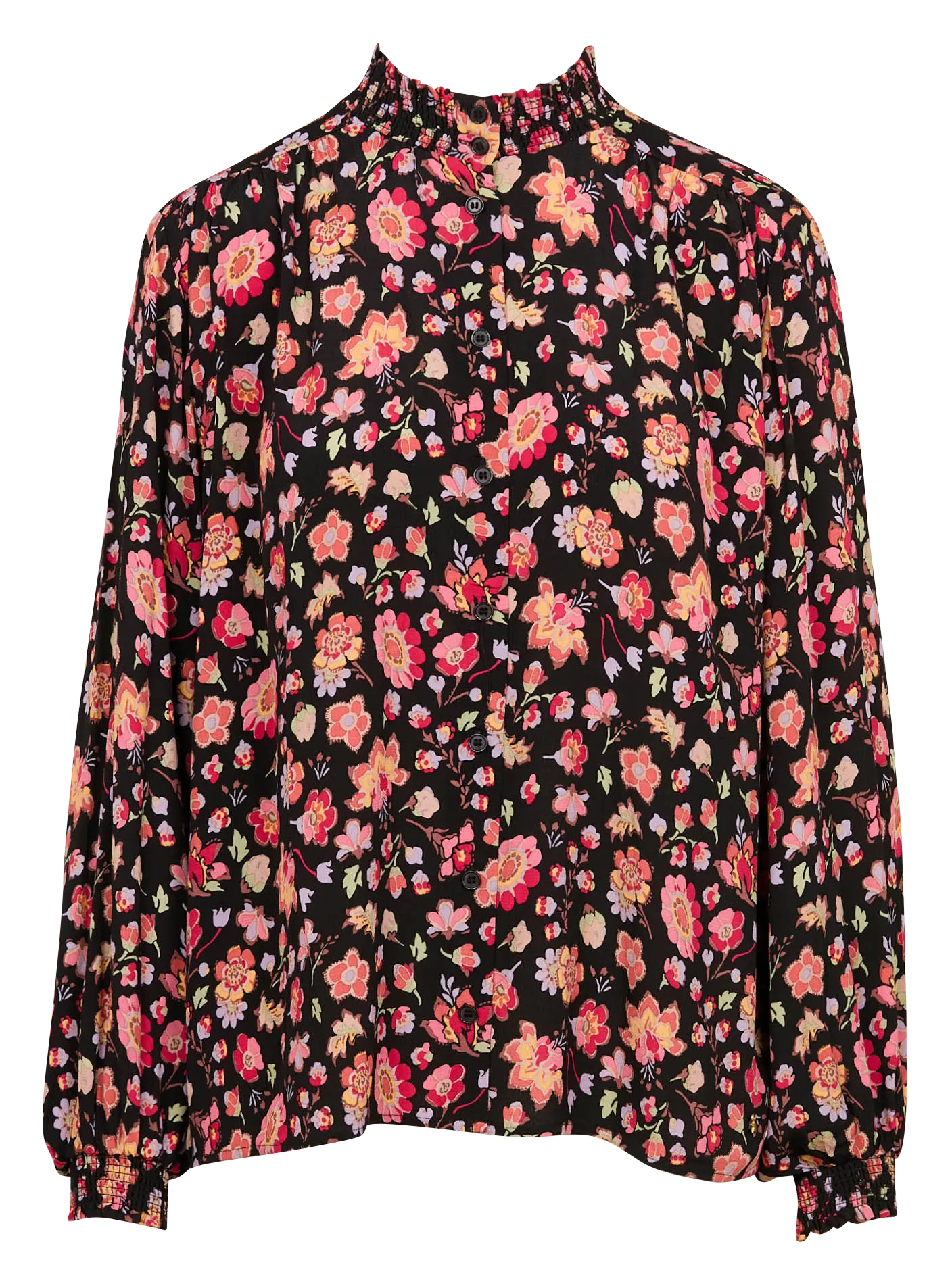 DES PETITS HAUTS ELIZON  CAMISA RECTA ESTAMPADA FLORAL EN MULTICOLOR