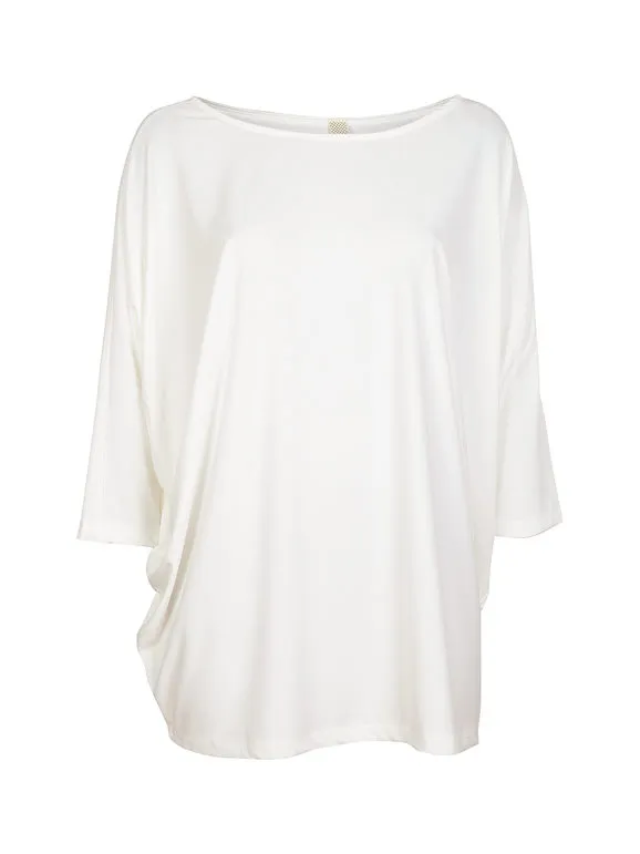 Deva Moda Maxi blusa de mujer con mangas murciélago