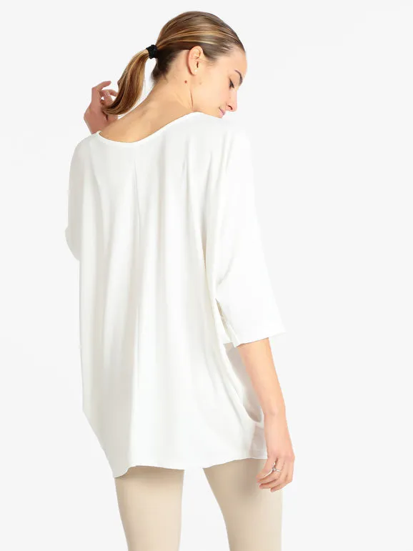 Deva Moda Maxi blusa de mujer con mangas murciélago