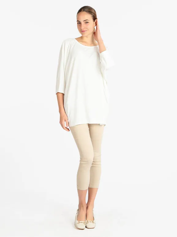 Deva Moda Maxi blusa de mujer con mangas murciélago