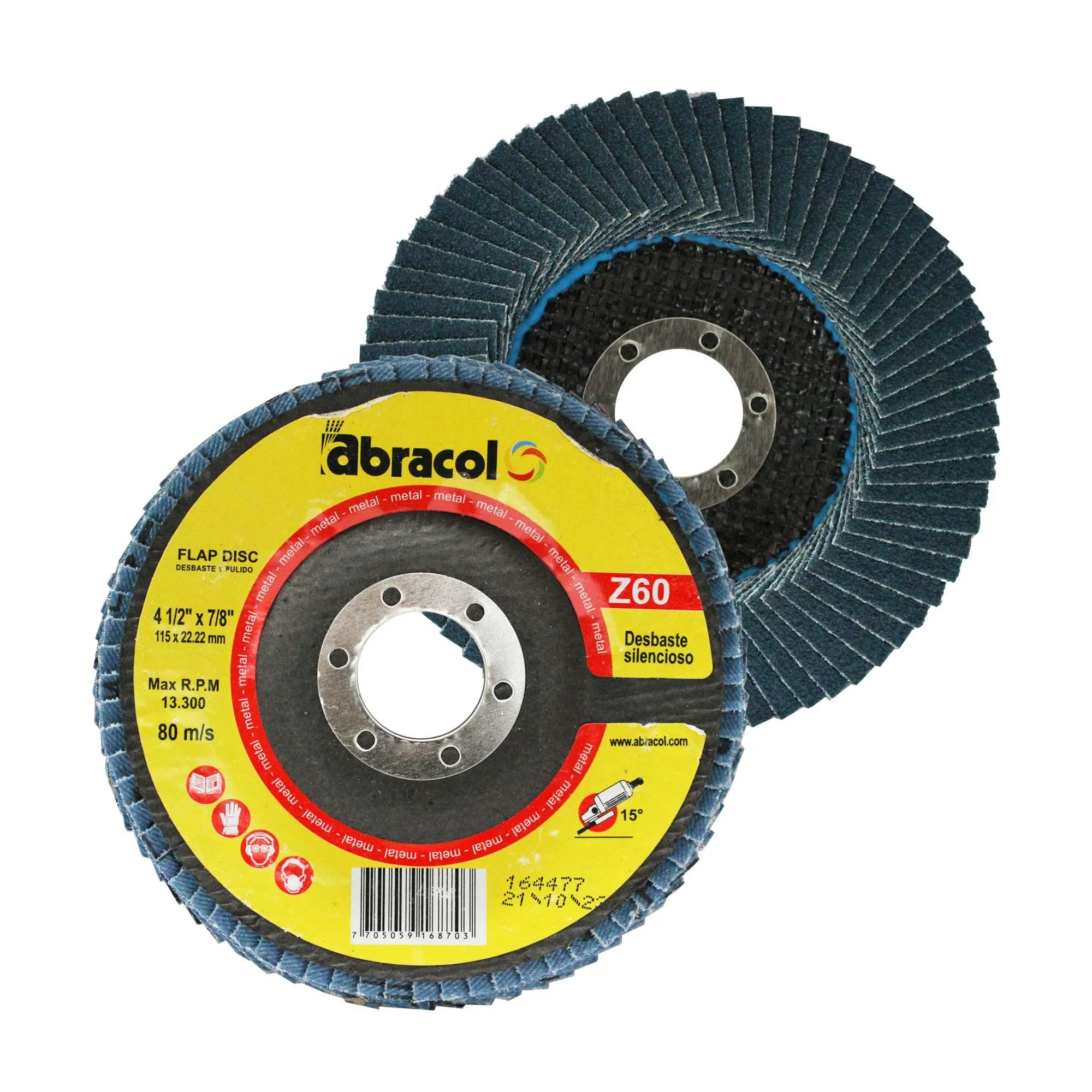 Disco de Desbaste Zirc 4 1/2" x 7/8" 60G