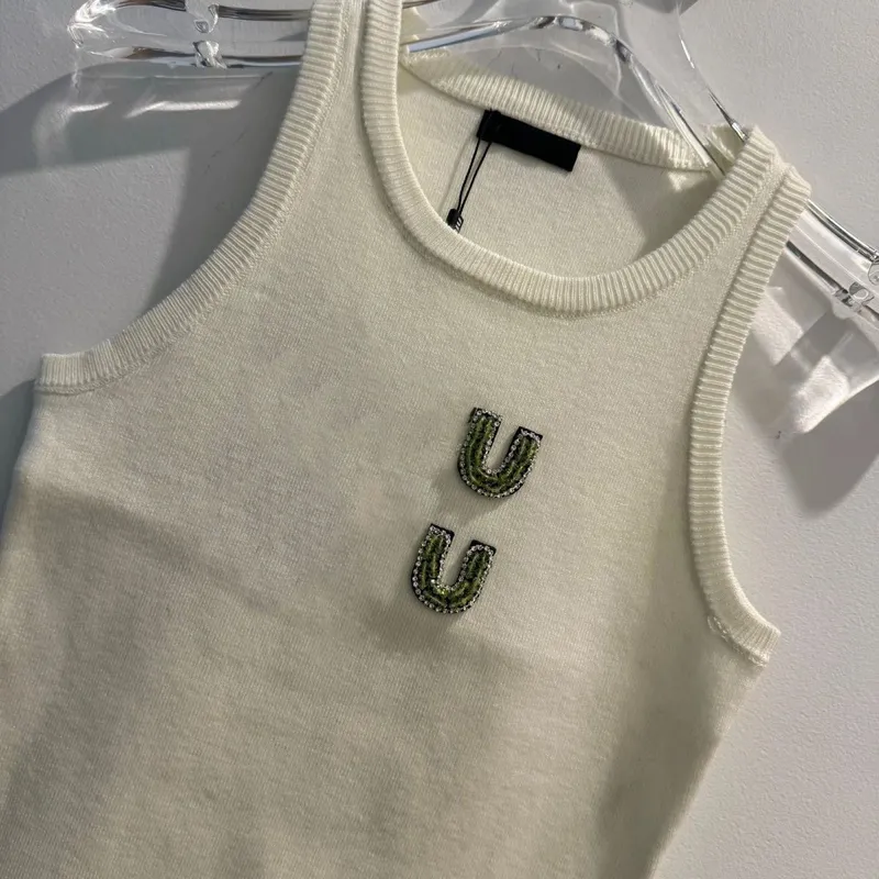 Diseñador Maneveless Knit chaleco elegante Tops de punto delgado con estilo Slim Women Camas de tejido de alta calidad