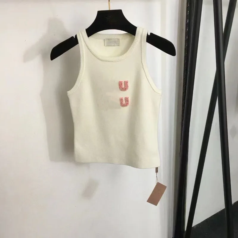 Diseñador Maneveless Knit chaleco elegante Tops de punto delgado con estilo Slim Women Camas de tejido de alta calidad