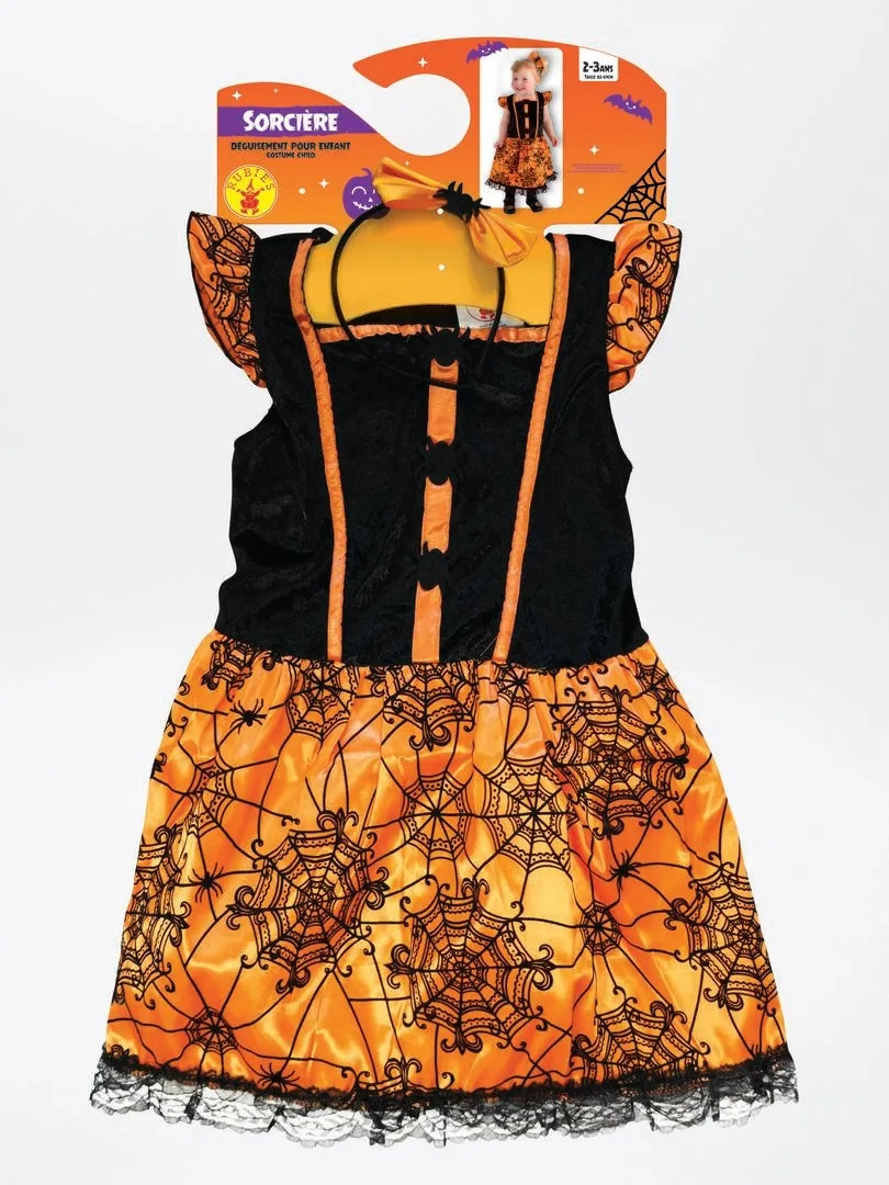 DISFRAZ DE BRUJA  NARANJA