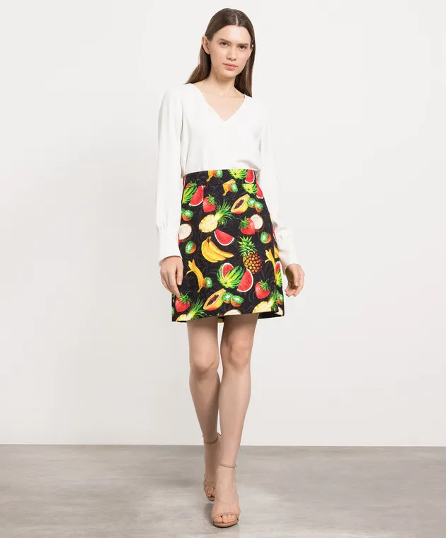Dolce&Gabbana Black printed skirt