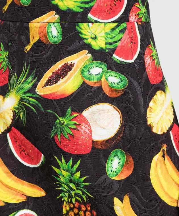 Dolce&Gabbana Black printed skirt