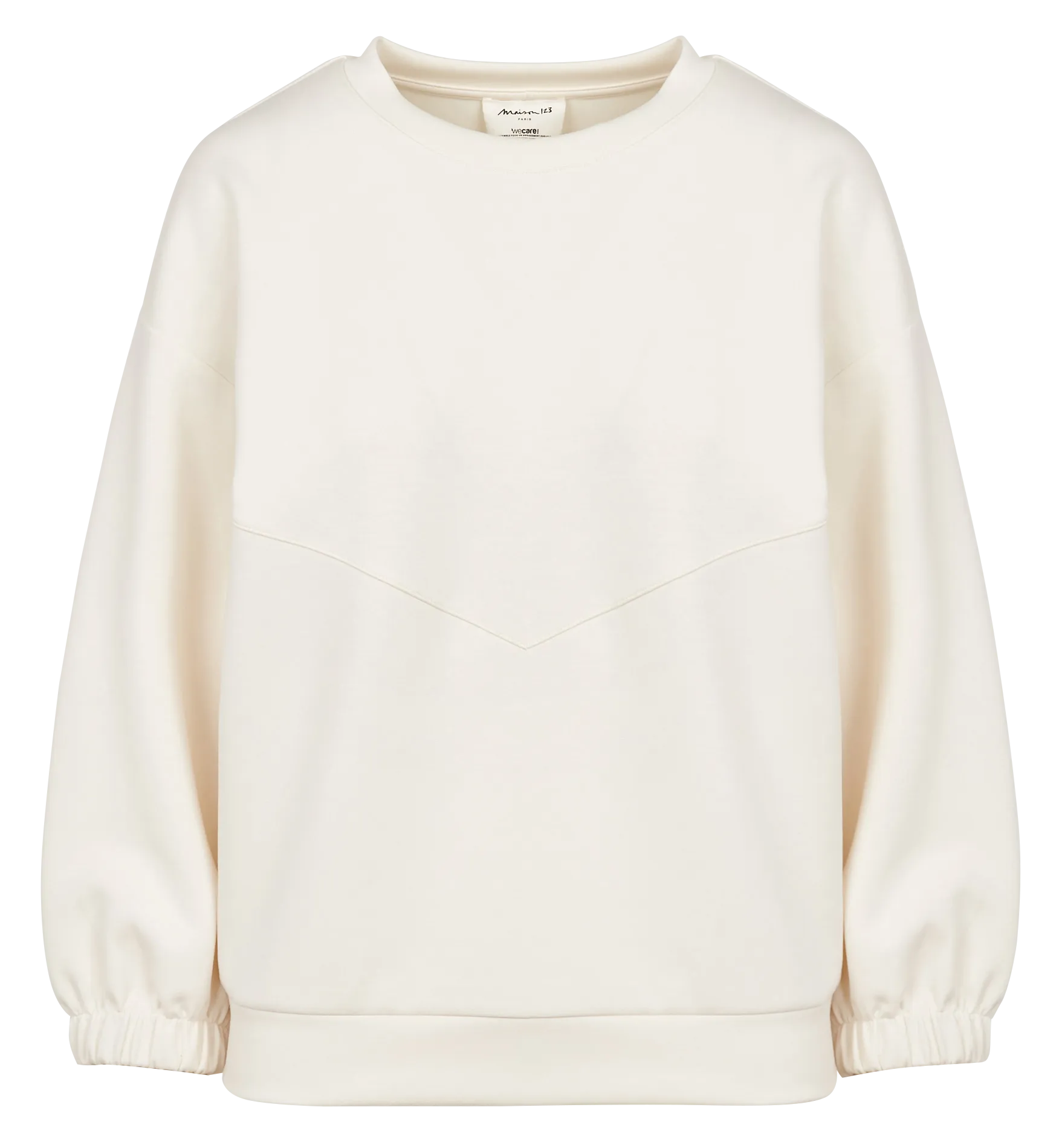 DRISS BIS  SUDADERA HOLGADA CON CUELLO REDONDO EN BEIGE
