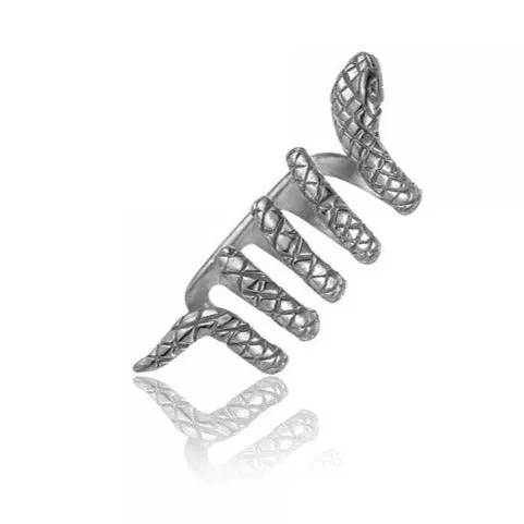 Earcuff plata serpiente bao oro