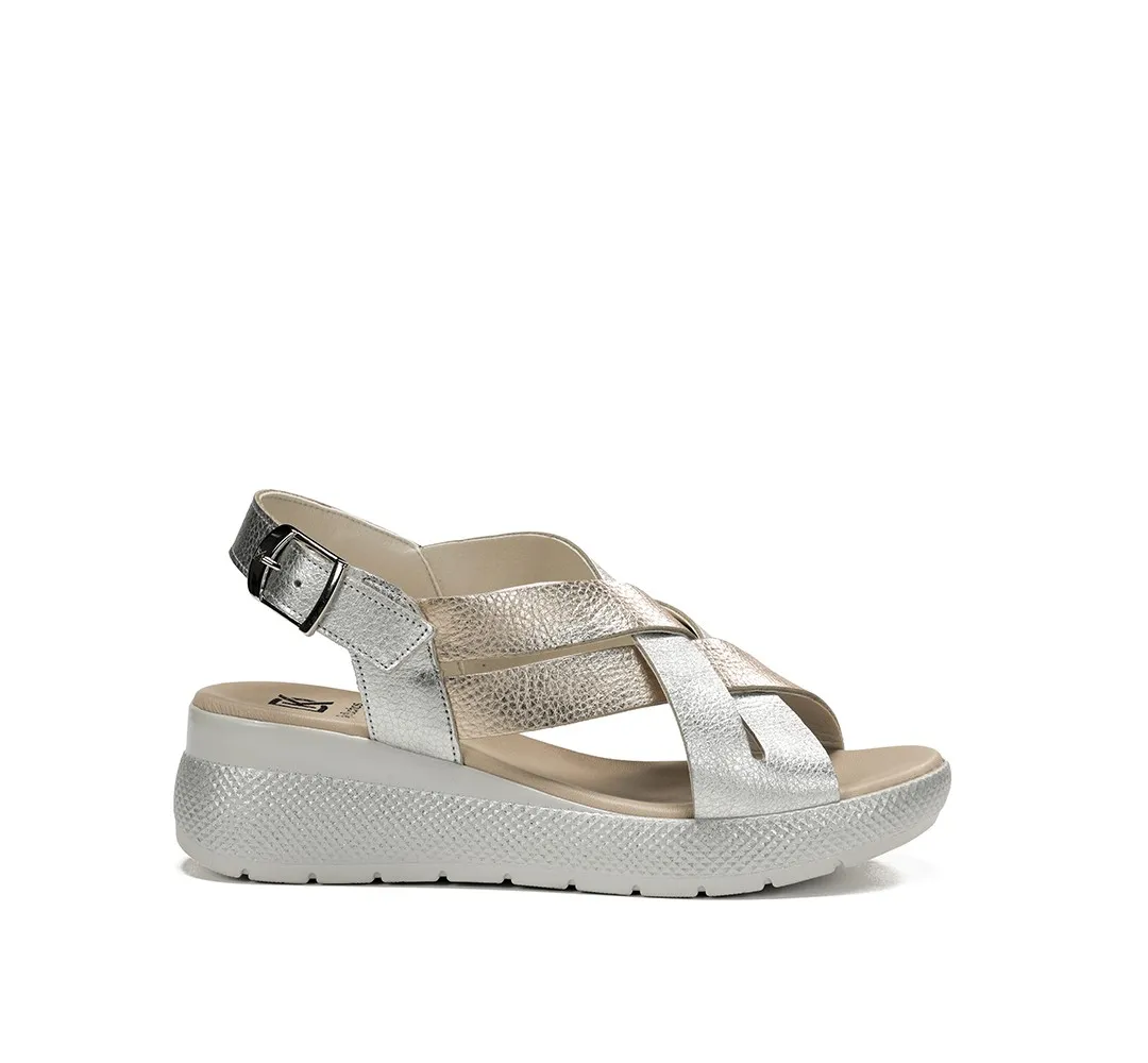 EVER D9316 Sandalia Plata