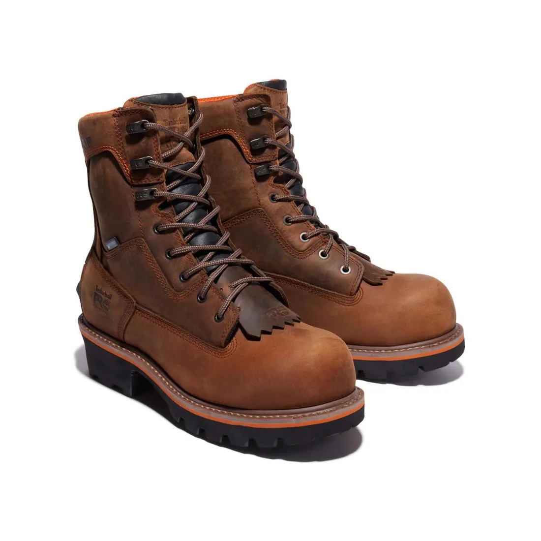 EVERGREEN 8 INCH COMPOSITETOE WATERPROOF LOGGER WORK BOOT BROWN