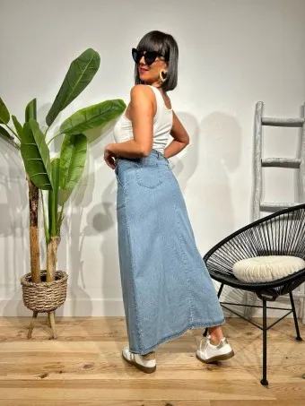 Falda Larga Denim SOOTHE