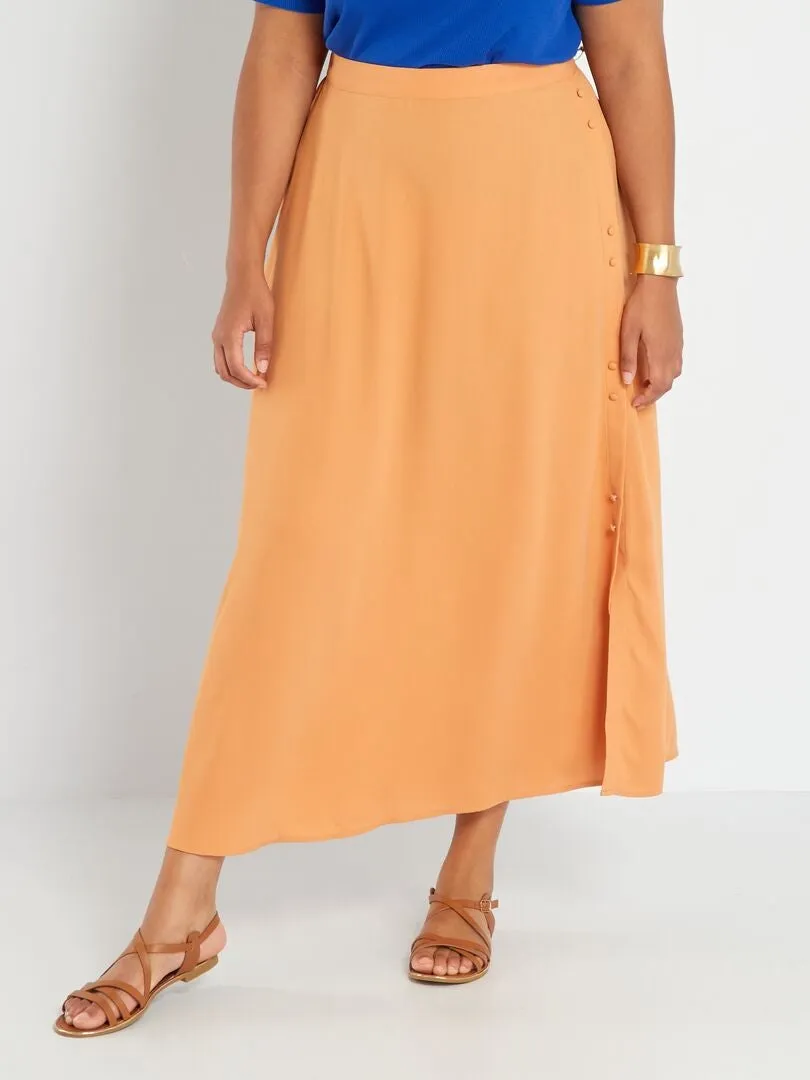 FALDA MIDI  MARRON
