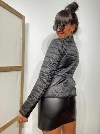 Falda Polipiel MALKA Negro