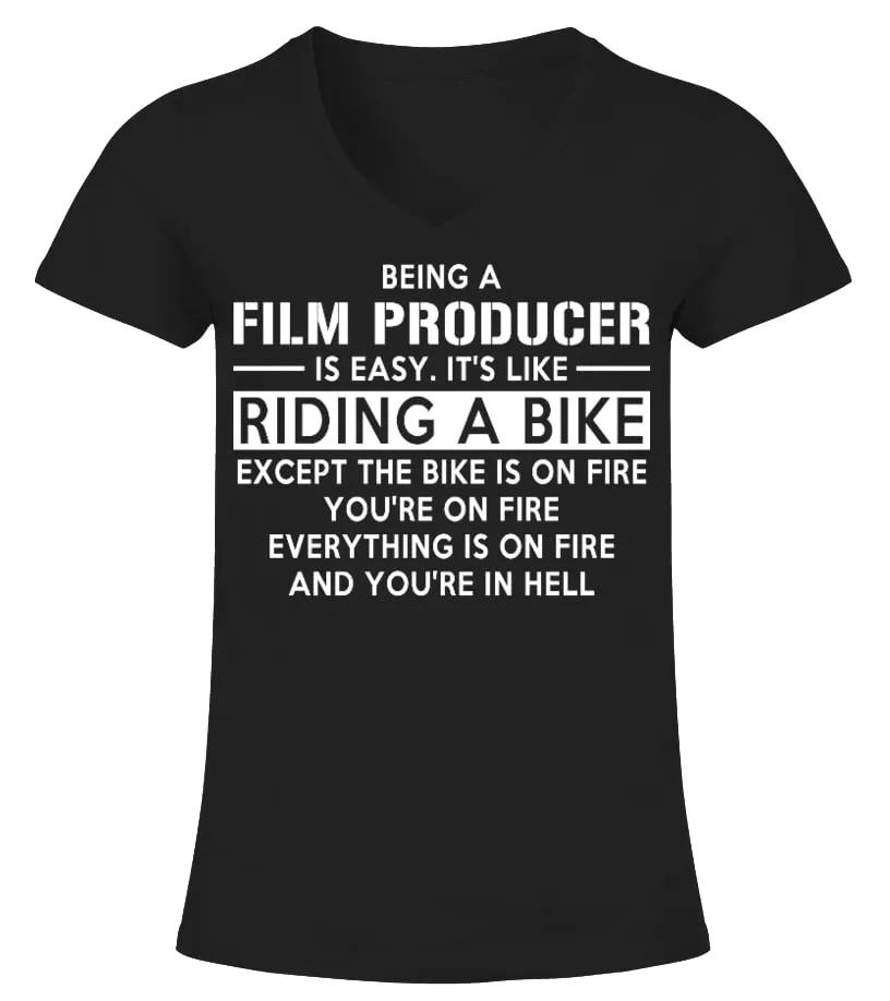 FILM PRODUCER  LIMITED EDITION CAMISETA CUELLO PICO MUJER